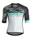 MONTON Cyklistický dres s krátkým rukávem - JAT III - bílá/černá