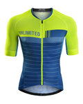 MONTON Cyklistický dres s krátkým rukávem - PIONEER - zelená/modrá