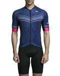 MONTON Cyklistický dres s krátkým rukávem - UNLIMITED - modrá