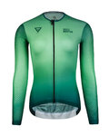 MONTON Cyklistický dres s dlouhým rukávem letní - EARTH LADY SUMER - zelená