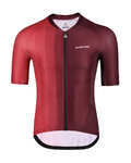 MONTON Cyklistický dres s krátkým rukávem - INK PAINTING - červená