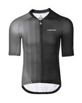 MONTON Cyklistický dres s krátkým rukávem - INK PAINTING - černá/šedá