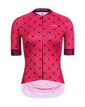 MONTON Cyklistický dres s krátkým rukávem - LADYBUG LADY - červená/růžová