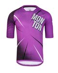 MONTON Cyklistický dres s krátkým rukávem - BAM MTB - fialová