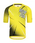 MONTON Cyklistický dres s krátkým rukávem - BOOM MTB - žlutá