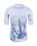 MONTON Cyklistický dres s krátkým rukávem - ICEBERG  - bílá/šedá