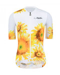 MONTON Cyklistický dres s krátkým rukávem - SUNFLOWER LADY - bílá/žlutá