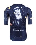 MONTON Cyklistický dres s krátkým rukávem - SPACECAT - modrá/vícebarevná