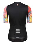 MONTON Cyklistický dres s krátkým rukávem - SKULL RAINBOW LADY - vícebarevná/černá