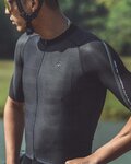 MONTON Cyklistický dres s krátkým rukávem - PRO CARBONFIBER - černá