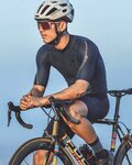 MONTON Cyklistický dres s krátkým rukávem - PRO CARBONFIBER - modrá