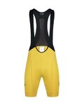 MONTON Cyklistické kalhoty krátké s laclem - SKULL - žlutá