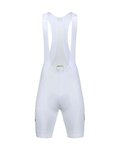MONTON Cyklistické kalhoty krátké s laclem - SKULL - bílá