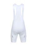 MONTON Cyklistické kalhoty krátké s laclem - SKULL - bílá