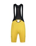 MONTON Cyklistické kalhoty krátké s laclem - SKULL LADY - žlutá