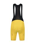 MONTON Cyklistické kalhoty krátké s laclem - SKULL LADY - žlutá