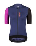 MONTON Cyklistický dres s krátkým rukávem - TRAVELER EVO LADY - černá/modrá/fialová