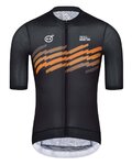 MONTON Cyklistický dres s krátkým rukávem - SKULL THUNDER - šedá/oranžová