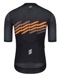 MONTON Cyklistický dres s krátkým rukávem - SKULL THUNDER - šedá/oranžová