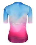 MONTON Cyklistický dres s krátkým rukávem - SKULL NORTHERNLIGHTS LADY - modrá/bordó/růžová