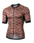 MONTON Cyklistický dres s krátkým rukávem - CALOFLAGE - hnědá