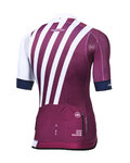 MONTON Cyklistický dres s krátkým rukávem - SPLIT - fialová/bílá
