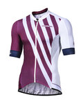 MONTON Cyklistický dres s krátkým rukávem - SPLIT - fialová/bílá