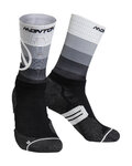 MONTON Cyklistické ponožky klasické - VALLS 2  - bílá/černá