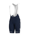 ALÉ Cyklistické kalhoty krátké s laclem - MOVISTAR 2021 PR-R - modrá