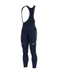 ALÉ Cyklistické kalhoty dlouhé s laclem - MOVISTAR 2020 WINTER - modrá
