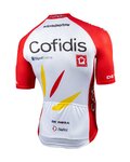 NALINI Cyklistický dres s krátkým rukávem - COFIDIS 2020 - červená/bílá
