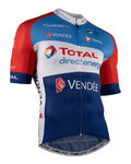NALINI Cyklistický dres s krátkým rukávem - DIRECT ENERGIE 2021 - červená/modrá/bílá