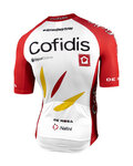 NALINI Cyklistický dres s krátkým rukávem - COFIDIS 2021 - bílá/červená