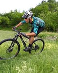 NALINI Cyklistický dres s dlouhým rukávem letní - AIS HILL MTB - černá/zelená