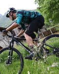 NALINI Cyklistický dres s dlouhým rukávem letní - AIS HILL MTB - černá/zelená