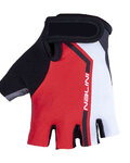 NALINI Cyklistické rukavice krátkoprsté - AIS SALITA  - bílá/červená/černá