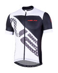 NALINI Cyklistický dres s krátkým rukávem - AIS VITTORIA 2.0 - černá/bílá