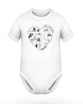 dětské body - BABY CYCLING LOVER - bílá