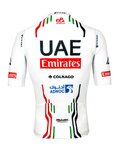 PISSEI Cyklistický dres s krátkým rukávem - UAE TEAM EMIRATES OFFICIAL 2024 - bílá/červená/černá