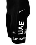PISSEI Cyklistické kalhoty krátké s laclem - UAE TEAM EMIRATES 2024 MAGISTRALE - černá