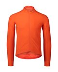 POC Cyklistický dres s dlouhým rukávem zimní - RADIANT - oranžová