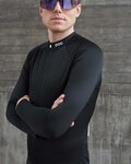 POC Cyklistický dres s dlouhým rukávem zimní - THERMAL LITE  - černá