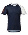 POC Cyklistický dres s krátkým rukávem - MTB PURE - bílá/modrá
