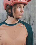 POC Cyklistický dres s dlouhým rukávem letní - MTB PURE LADY - zelená/hnědá