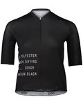 POC Cyklistický dres s krátkým rukávem - PRISTINE PRINT LADY - černá