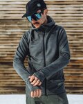 POC mikina - MERINO ZIP HOOD - šedá
