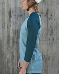 POC Cyklistický dres s krátkým rukávem - MTB PURE 3/4 LADY - modrá/světle modrá