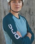 POC Cyklistický dres s krátkým rukávem - MTB PURE 3/4 LADY - modrá/světle modrá
