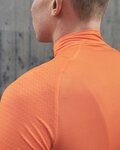 POC Cyklistický dres s dlouhým rukávem letní - ESSENTIAL ROAD - oranžová/černá