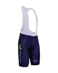 BONAVELO Cyklistické kalhoty krátké s laclem - MOVISTAR 2017  - modrá
